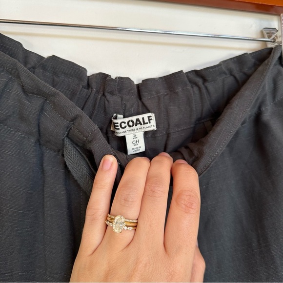 ECOALF Tencel Linen Wide Leg Drawstring Trousers Size Small - Picture 6 of 12